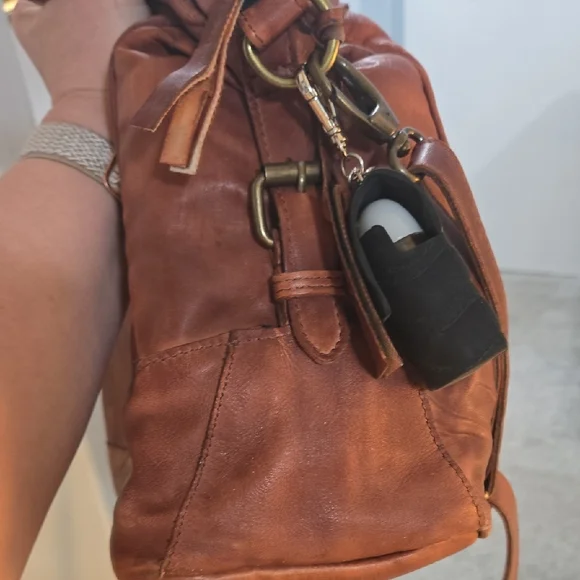 Idyllwind Braided Front Leather Shoulder Bag - Brown - Picture 4 of 13